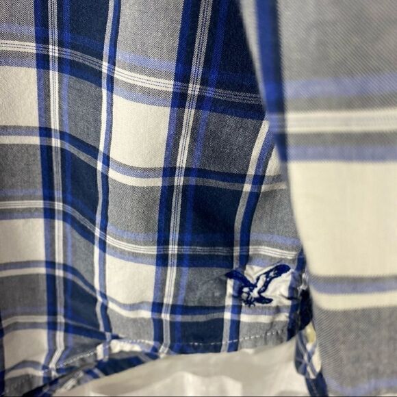 American Eagle Authentic Fit Plaid Casual Shirt - Picture 3 of 8